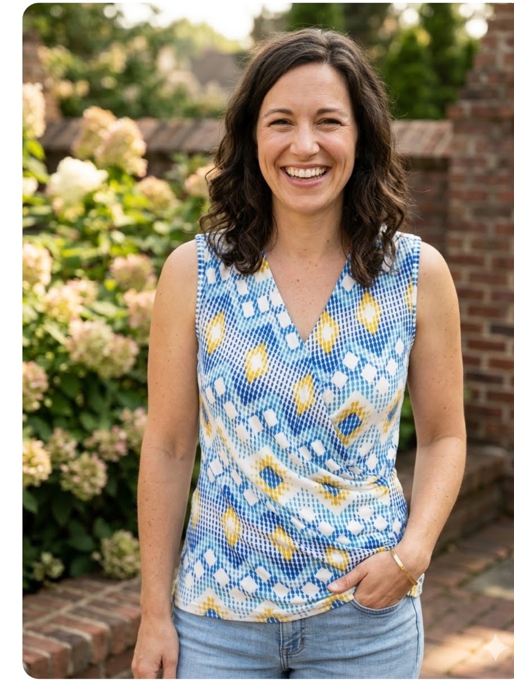 MARKET & SPRUCE Stitch Fix Wrap sleeveless top